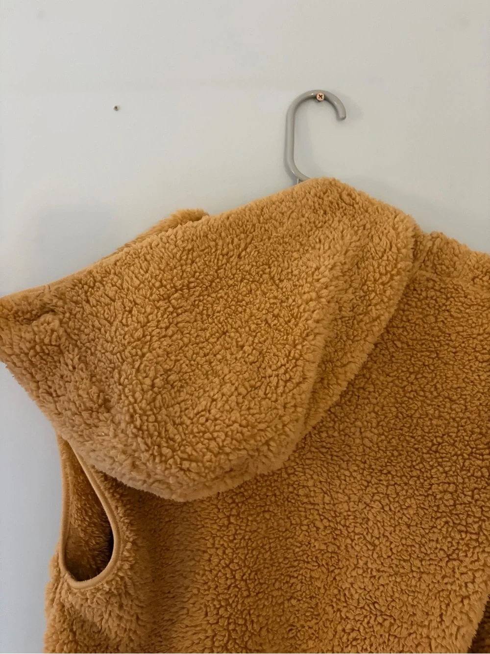 Women’s Sherpa Zip-Up Vest - Camel